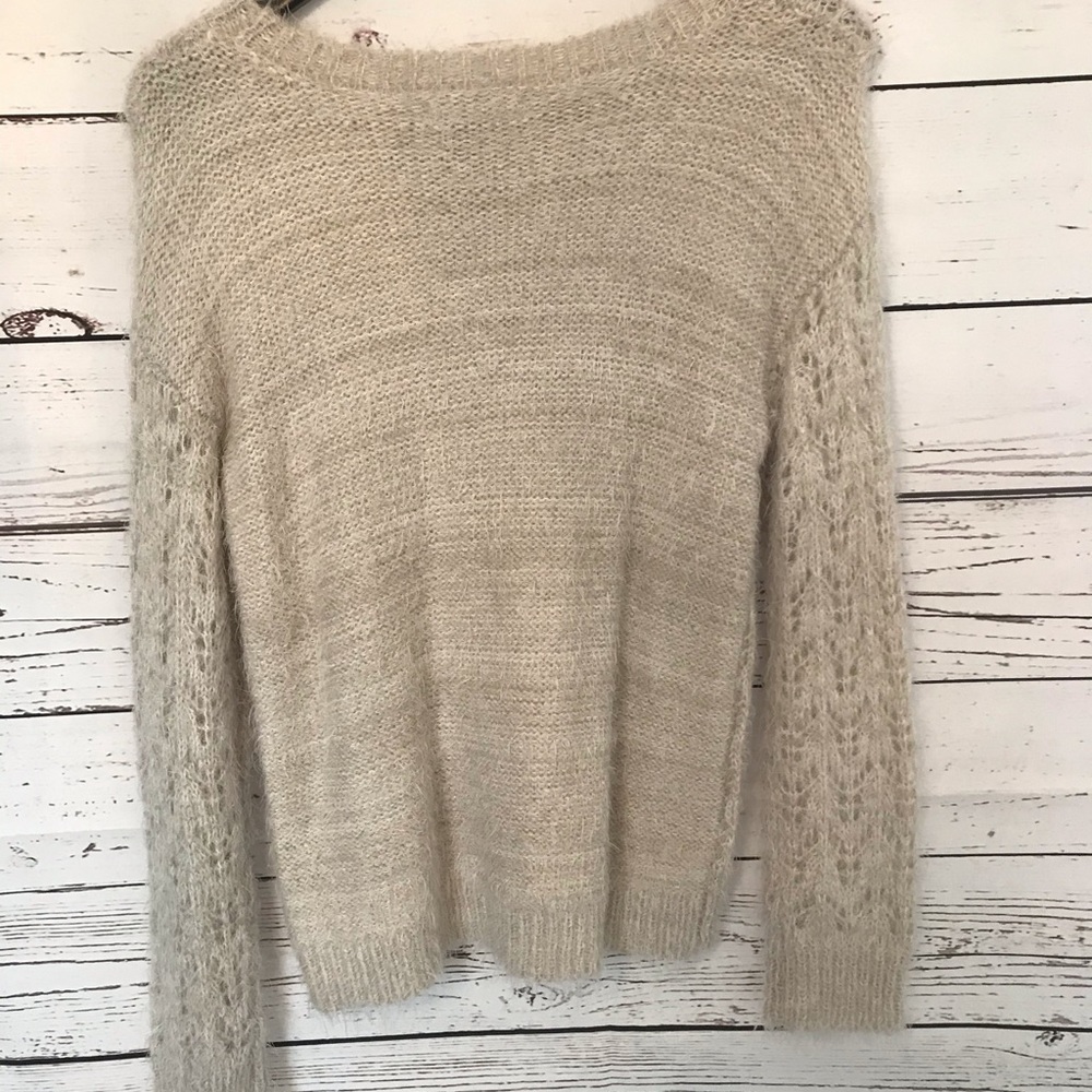 ⚡️Grey Fuzzy Sweater ⚡️ - Picture 3 of 5